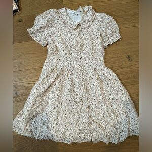 Madewell collared puff-sleeve mini dress in piccola floral SIZE 6